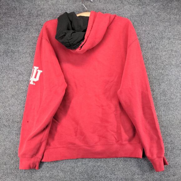 Stadium Athletics Indiana Hoosiers Drawstring Hoodie Sweatshirt Mens Medium Red - Picture 6 of 15